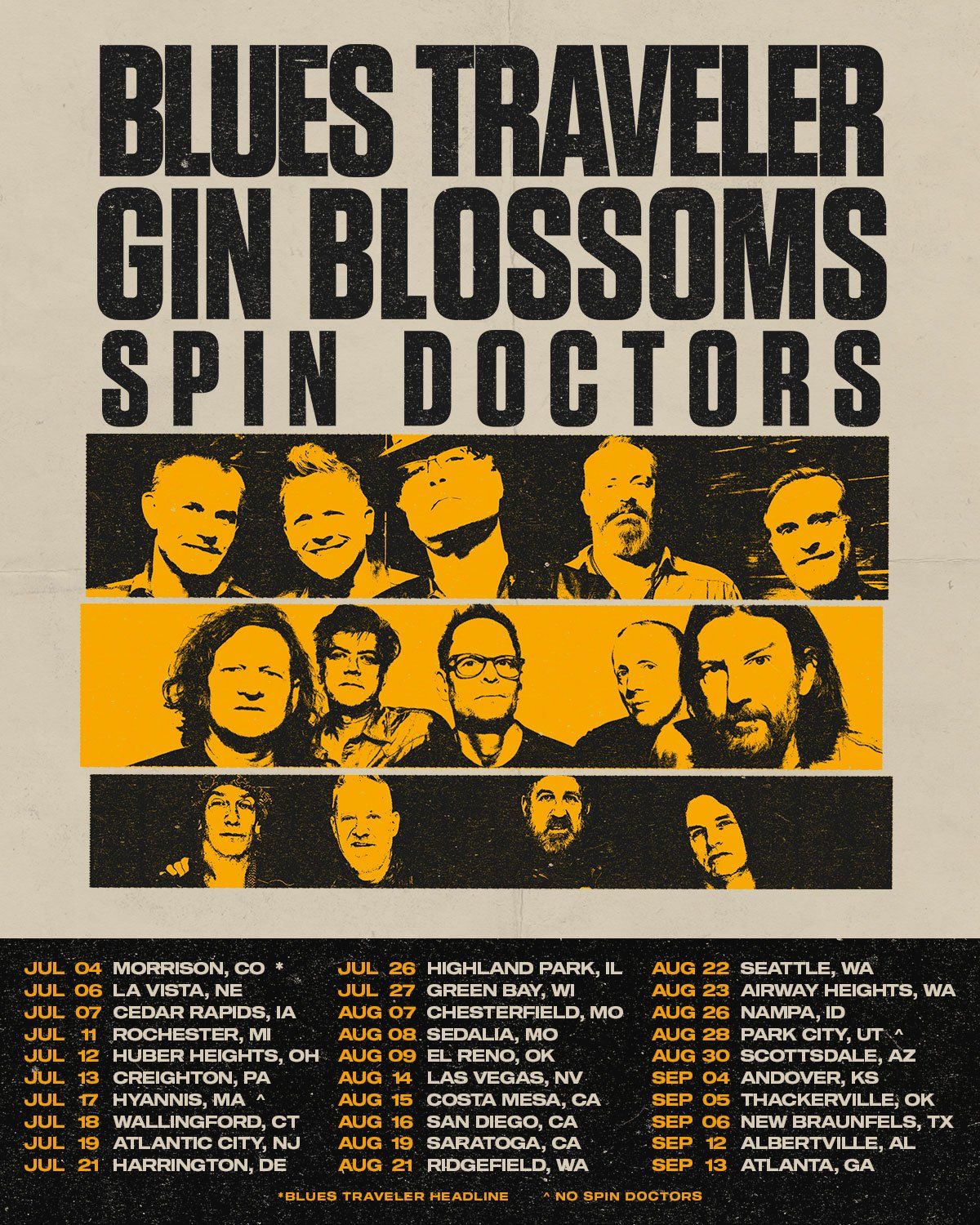 Blues Traveler  Gin Blossoms & Spin Doctors, 12 July | Event in Creighton | AllEvents