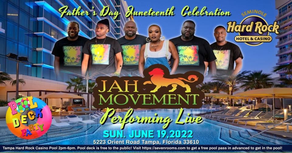 SOLD OUT: Fathers Day Juneteenth Celebration Pool Deck Party, Seminole Hard Rock Casino Tampa