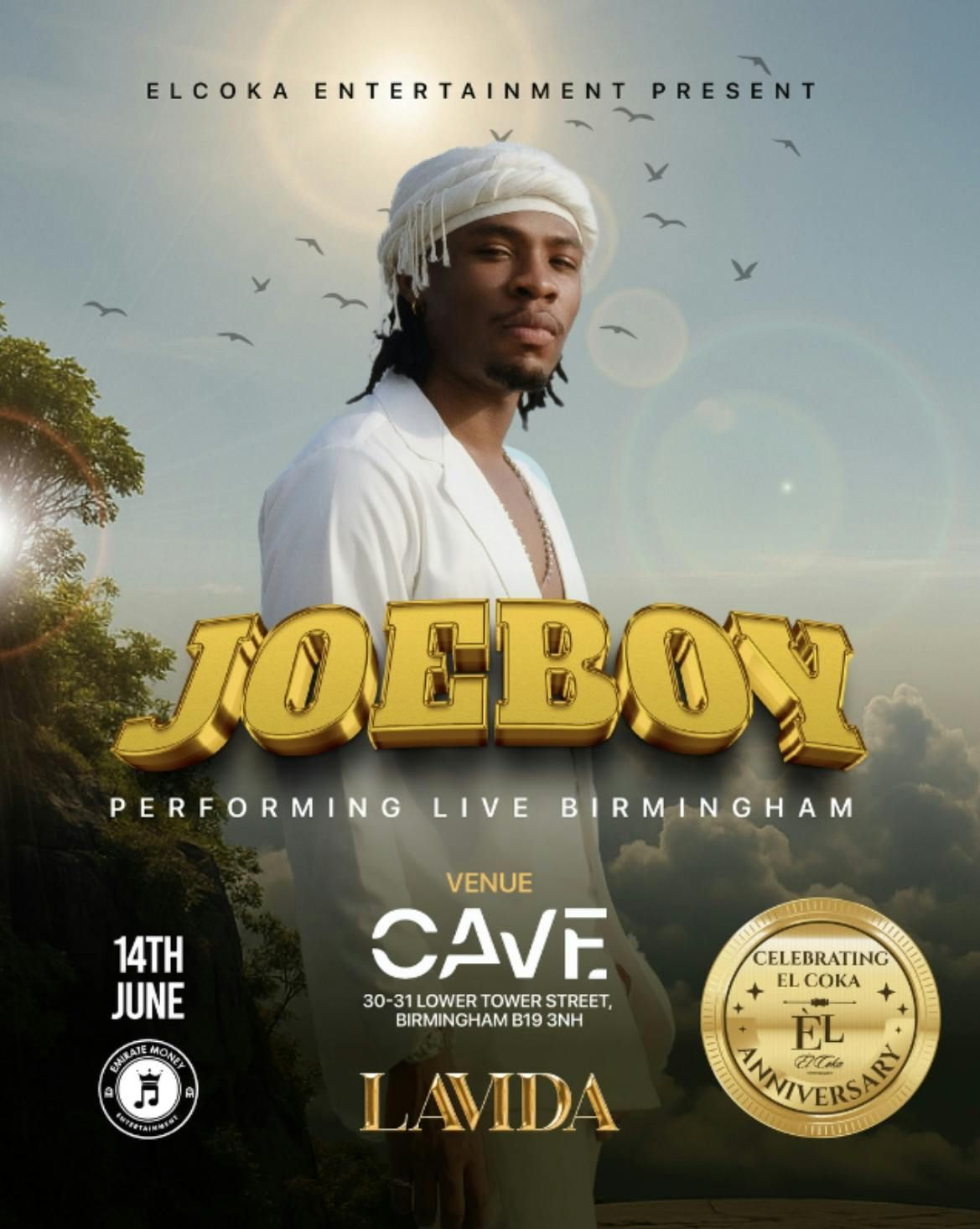 Joeboy performing live/Elcoka anniversary , 14 June | Event in Birmingham | AllEvents