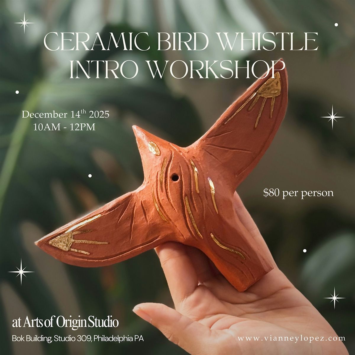 Ceramic Bird Whistle Intro Workshop, 14 December | Event in Philadelphia | AllEvents