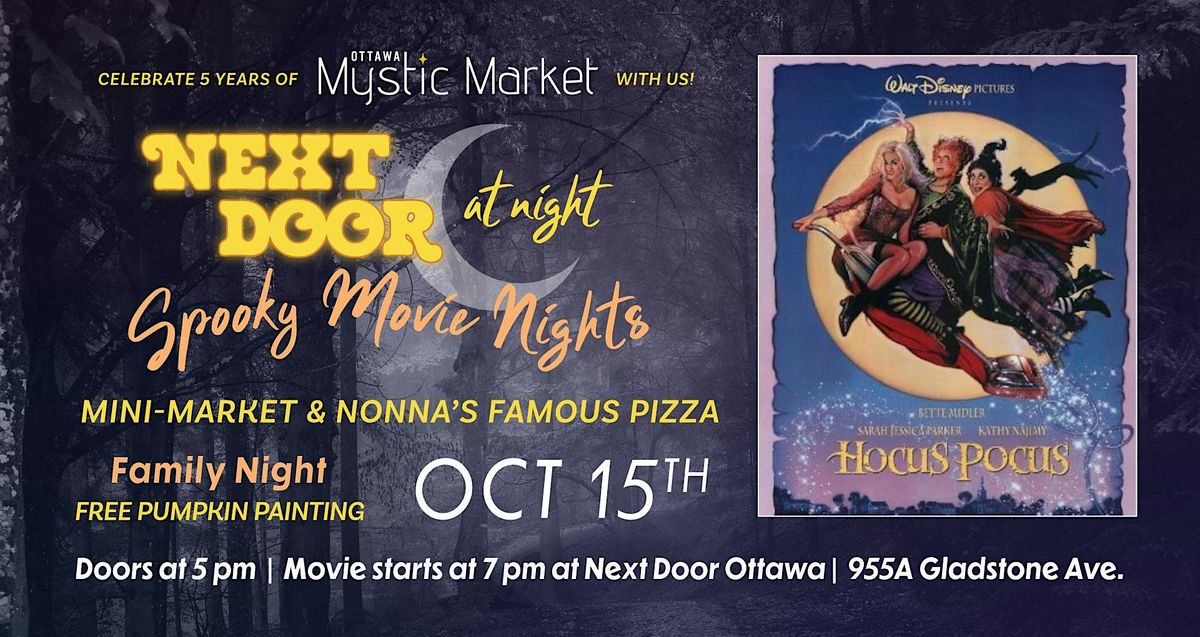 Spooky Movie Night At Next Door Ottawa 'Hocus Pocus'