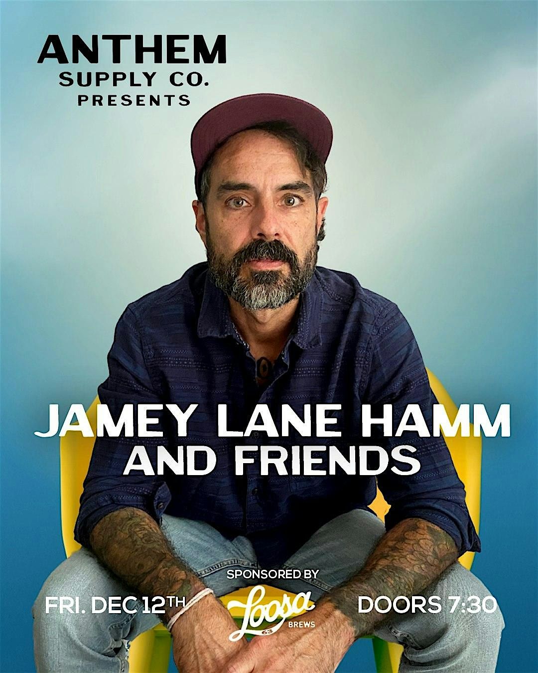 Jamey Lane Hamm & Friends Onstage @ Anthem, 12 December | Event in Tuscaloosa | AllEvents