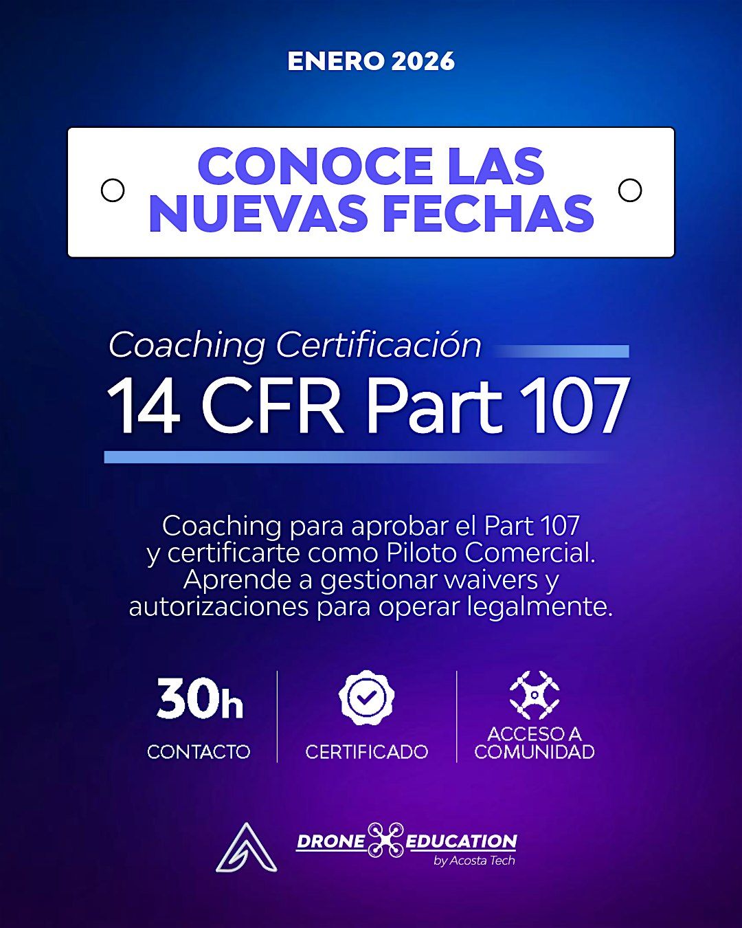 Coach Cert FAA 14 CFRPart (Ene 2026)