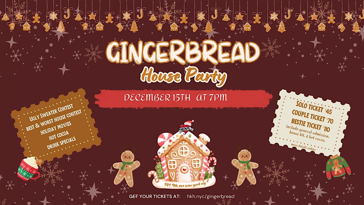 Gingerbread House Party in Hell's Kitchen, 15 December | Event in New York | AllEvents