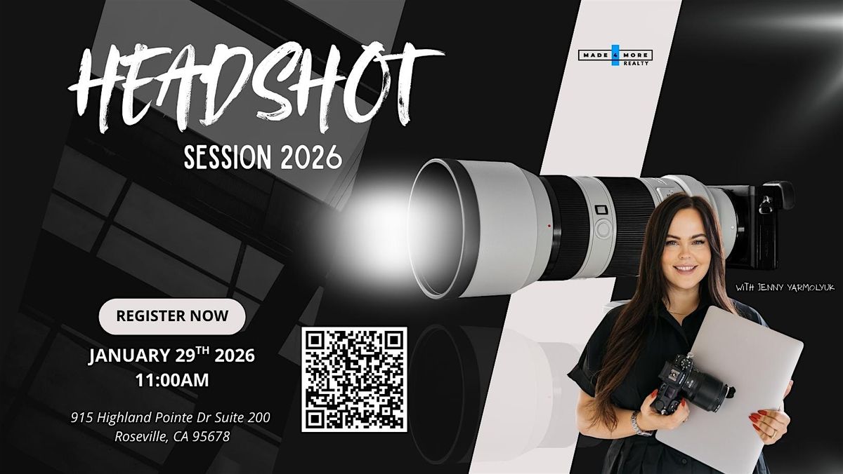 Headshot Session 2026, 29 January | Event in Roseville | AllEvents
