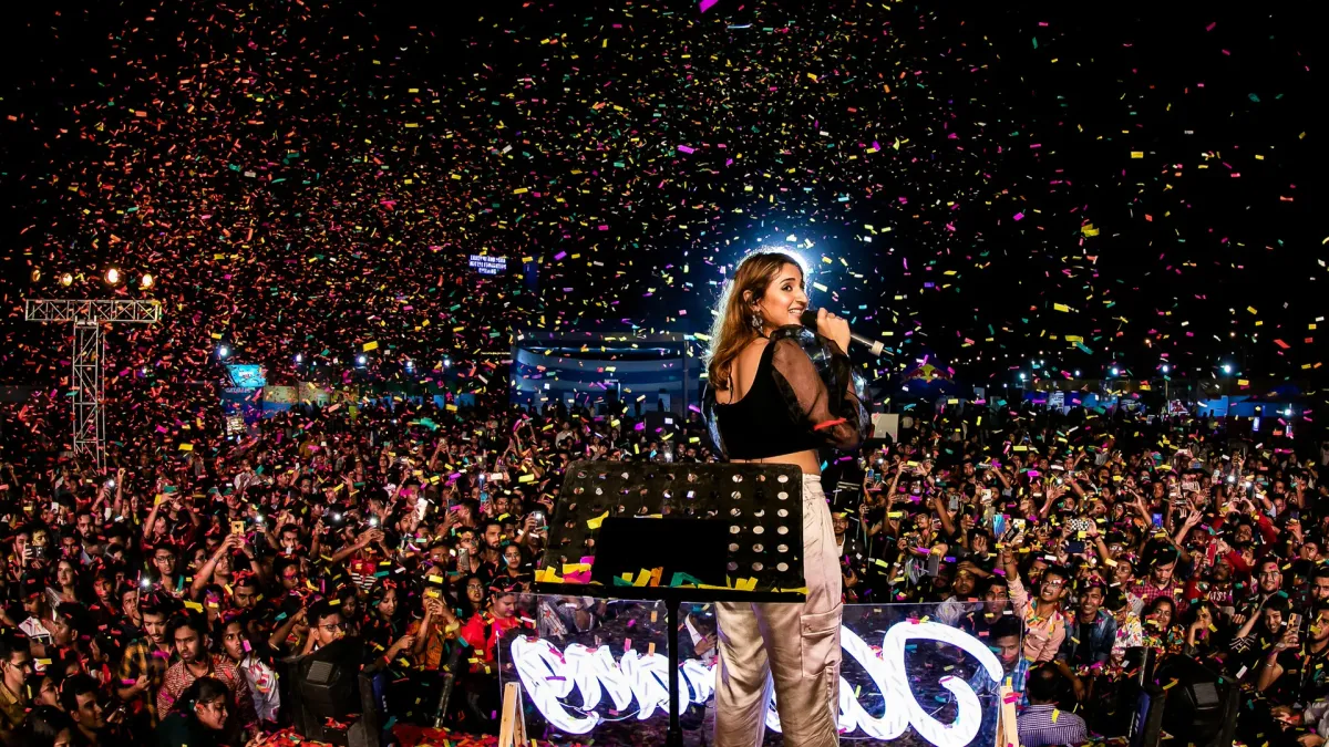 Dhvani Bhanushali in Hyderabad