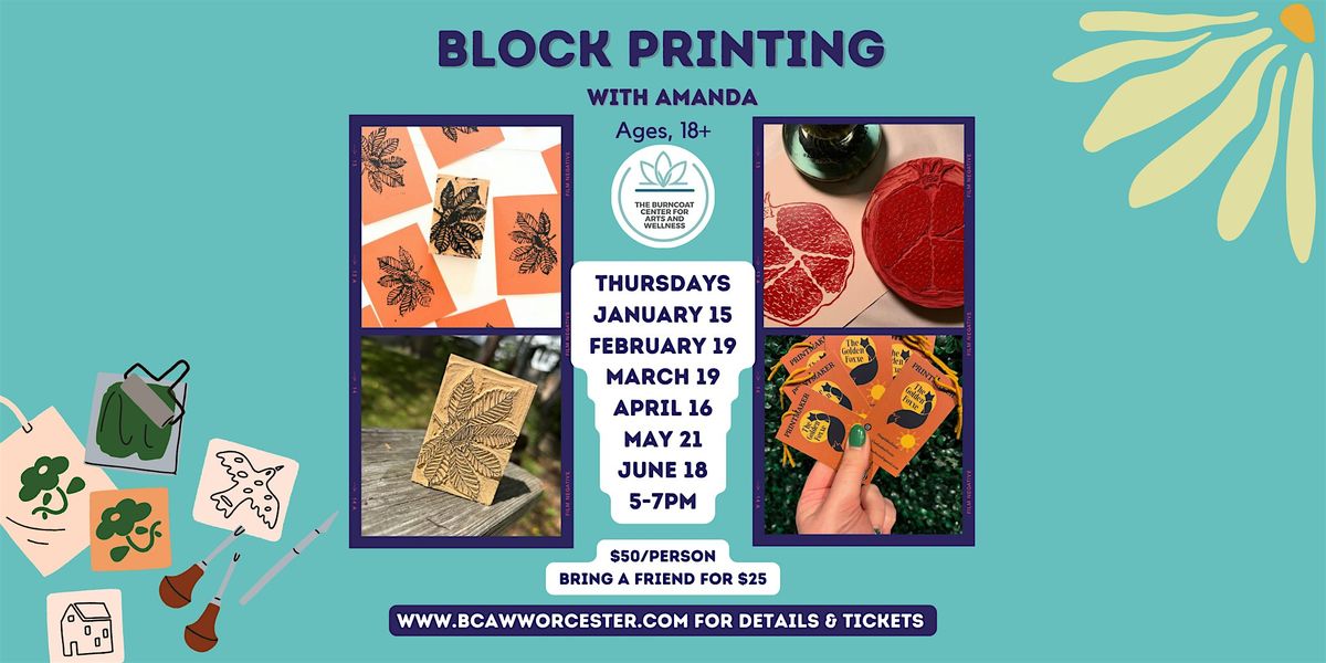 Block Printing, 15 January | Event in Worcester | AllEvents
