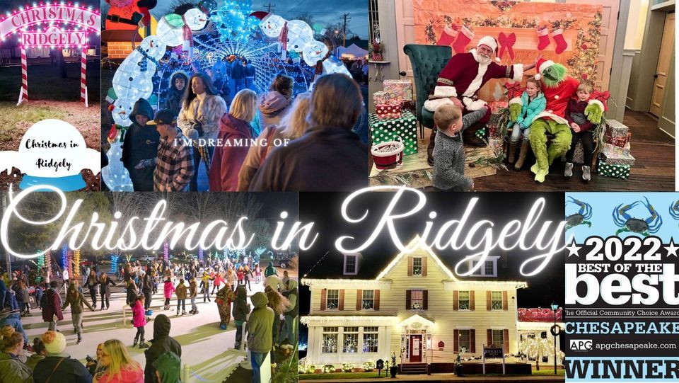 Christmas in Ridgely Winter Festival, Railroad Memorial Park Ridgely Maryland, December 9 2023