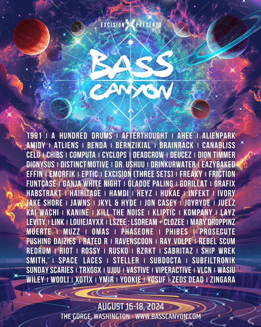 Bass Canyon Festival - Sunday, 16 August | Event in Quincy | AllEvents