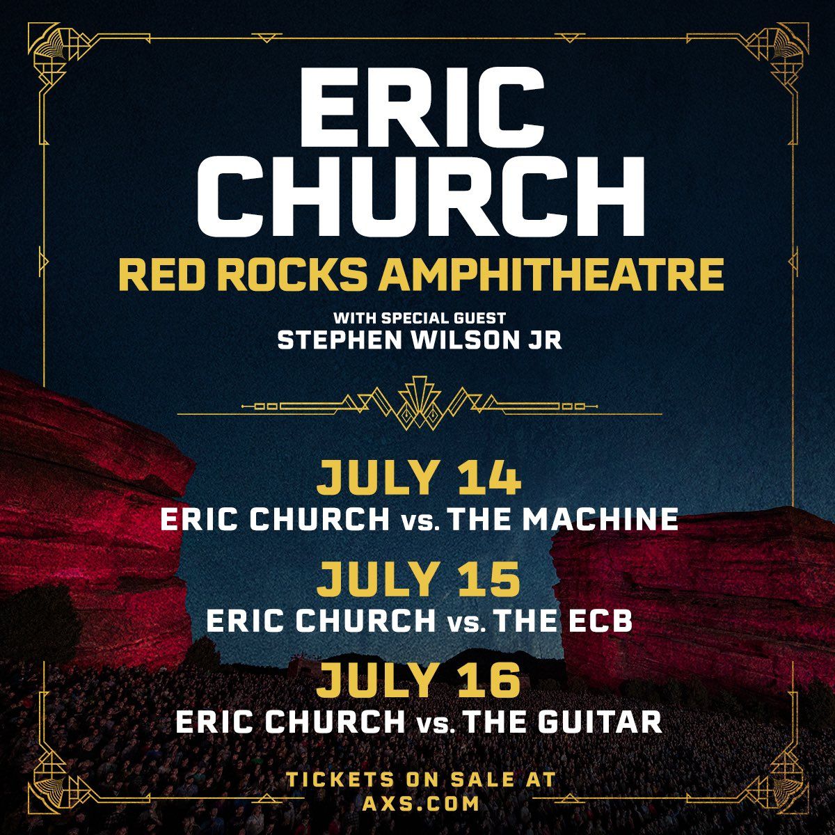 Eric Church - 3 Day Pass, 13 July | Event in Morrison | AllEvents