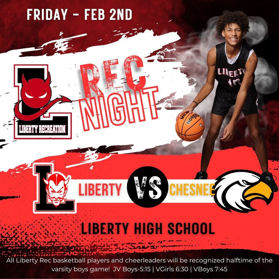 Liberty Rec Night, Liberty High, February 2 2024 AllEvents.in