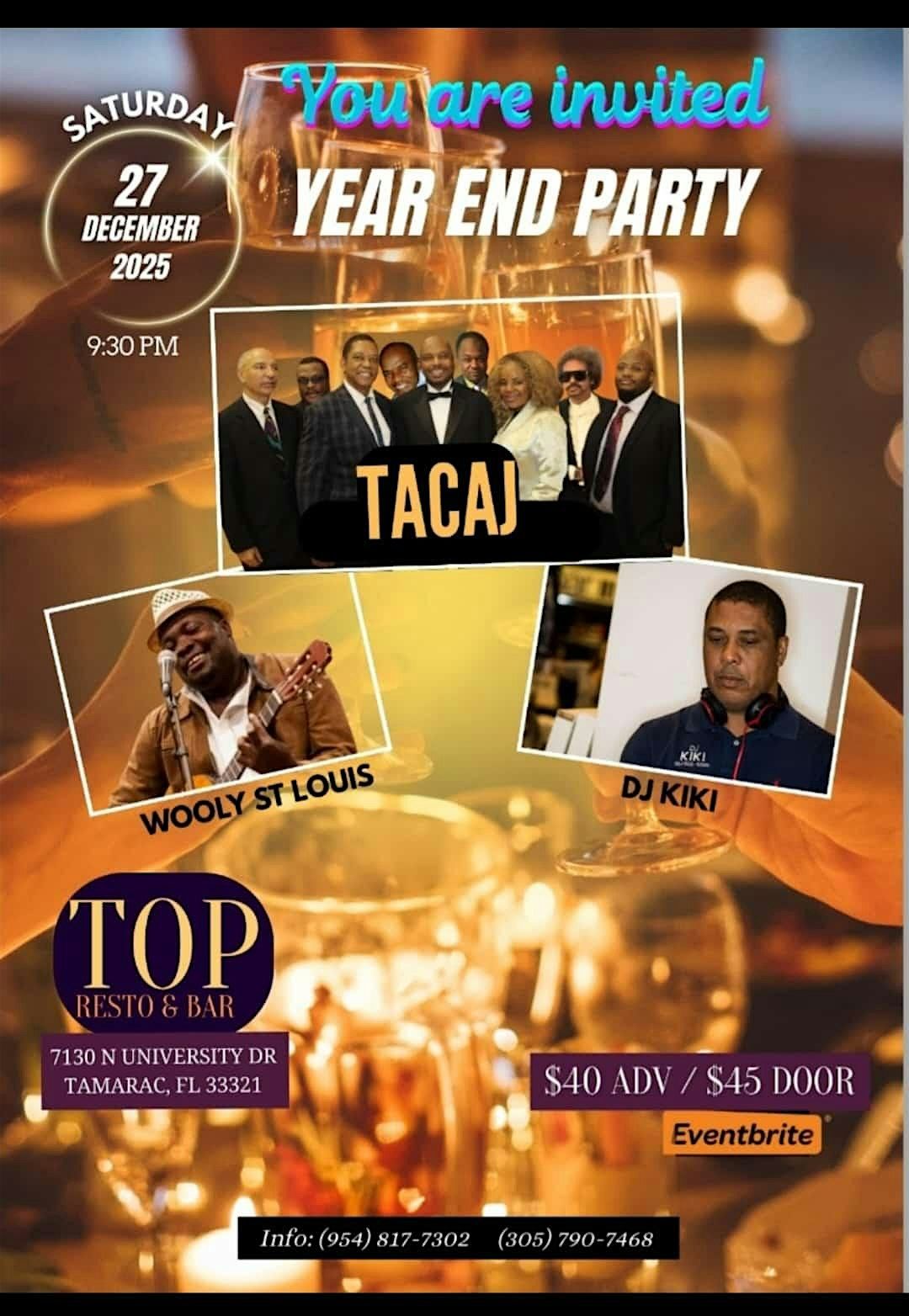 TACAJ End of The Year Party, 27 December | Event in Tamarac | AllEvents