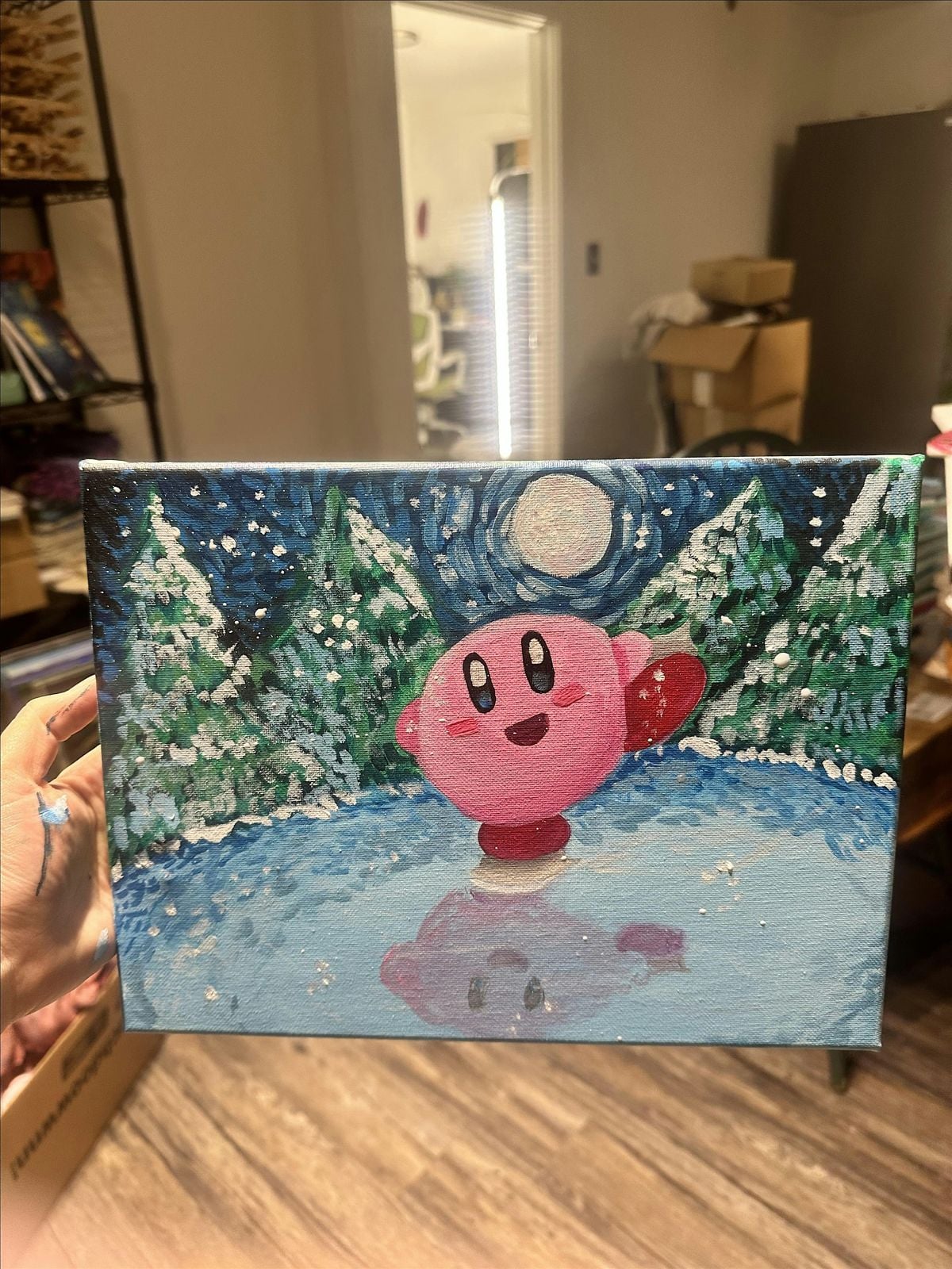Ice Skating Kirby Paint-n-Sip