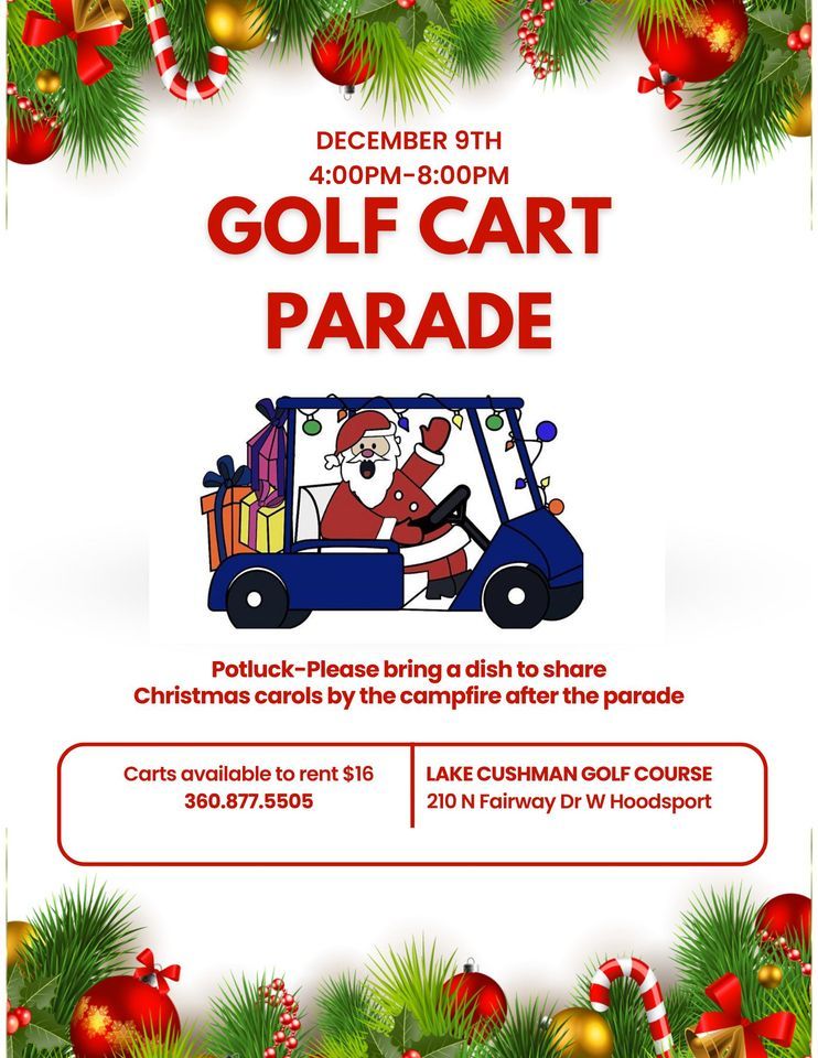 2023 Golf Cart Parade, Lake Cushman Golf Course, Shelton, December 9