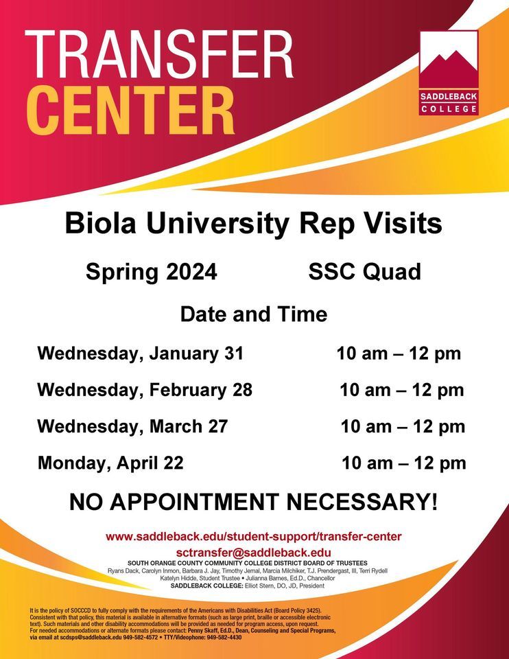 Biola University Quad Rep Visit, Upper Campus Quad, Norco, 27 March
