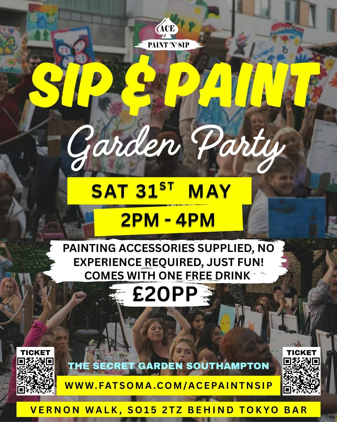 SIP AND PAINT GARDEN PARTY SOUTHAMPTON, 31 May | Event in Southampton | AllEvents