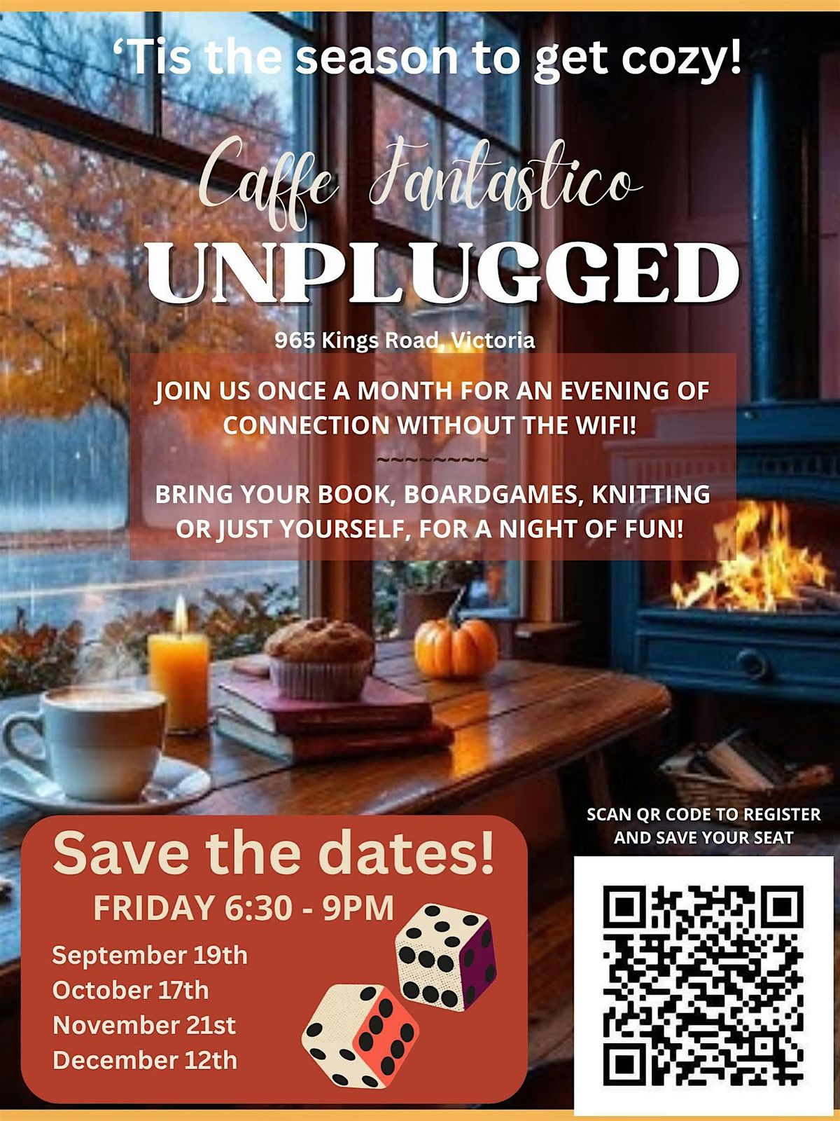 Caffe Fantastico Unplugged , an all ages screen-free  gathering, 12 December | Event in Victoria | AllEvents