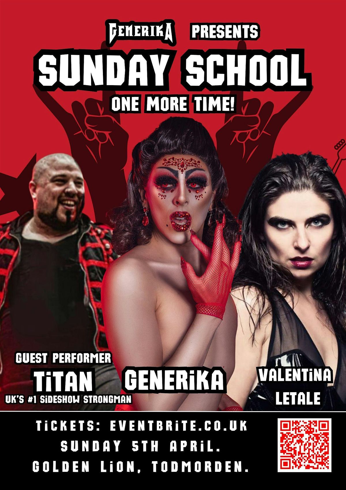 GenErika presents Sunday School. ONE MORE TIME!, 5 April | Event in Todmorden | AllEvents