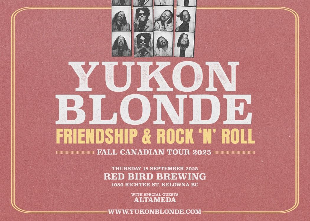 Yukon Blonde at Bos Bar and Grill, 21 September | Event in Red Deer | AllEvents