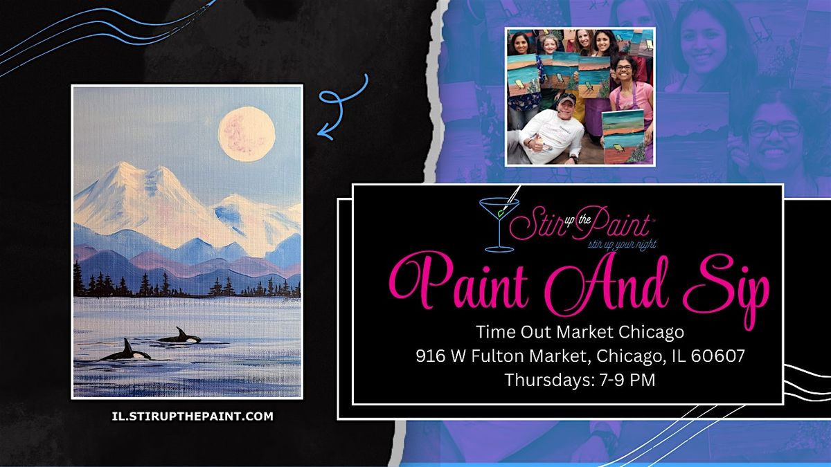 “Winter Breeze” Paint Night Event Thursday 7:00 p.m. at Timeout Market, 18 December | Event in Chicago