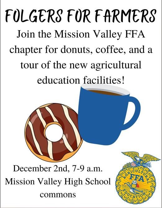 Folgers For Farmers , Mission Valley USD 330, Burlingame, December 2
