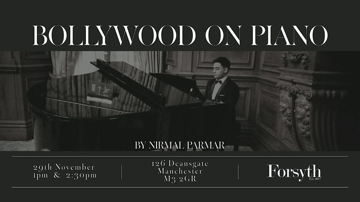 Bollywood on Piano - (1pm event), 29 November | Event in Manchester | AllEvents