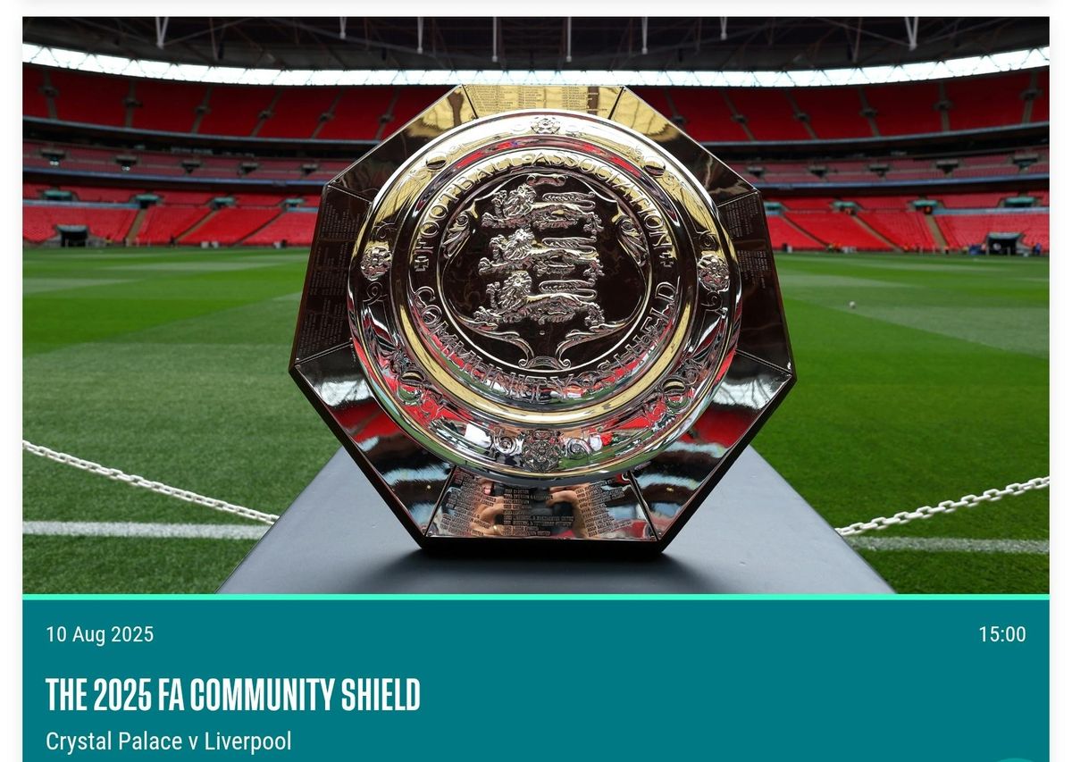 FA COMMUNITY SHIELD LIVERPOOL ONLY, ENTRY WITH WEMBLEY STADIUM TICKETS , 10 August | Event in Harrow | AllEvents