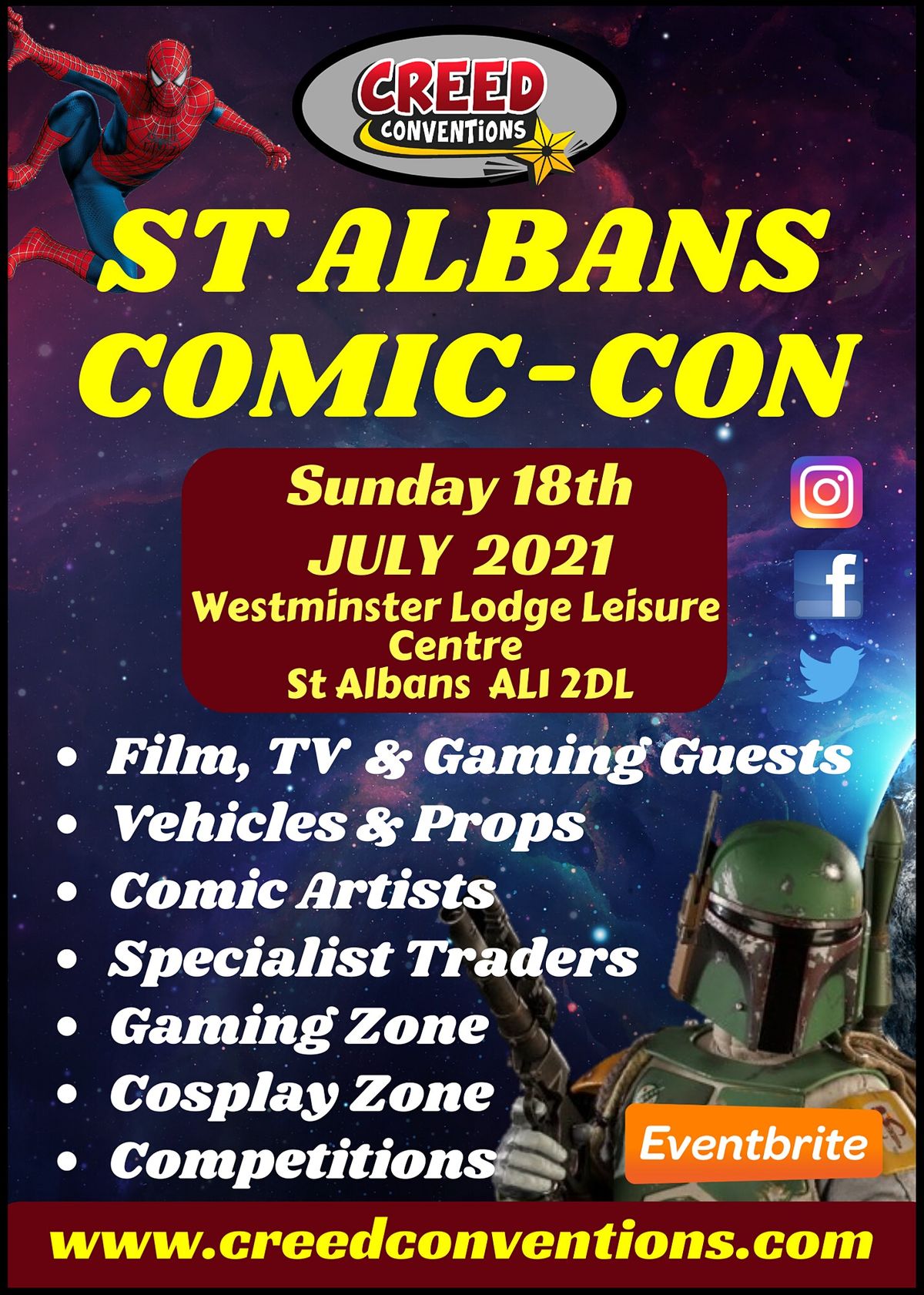 St Albans Comic Con 2022 Westminster Lodge Leisure Centre St Albans July 17 2022 Allevents In Comic Convention Schedule 2022