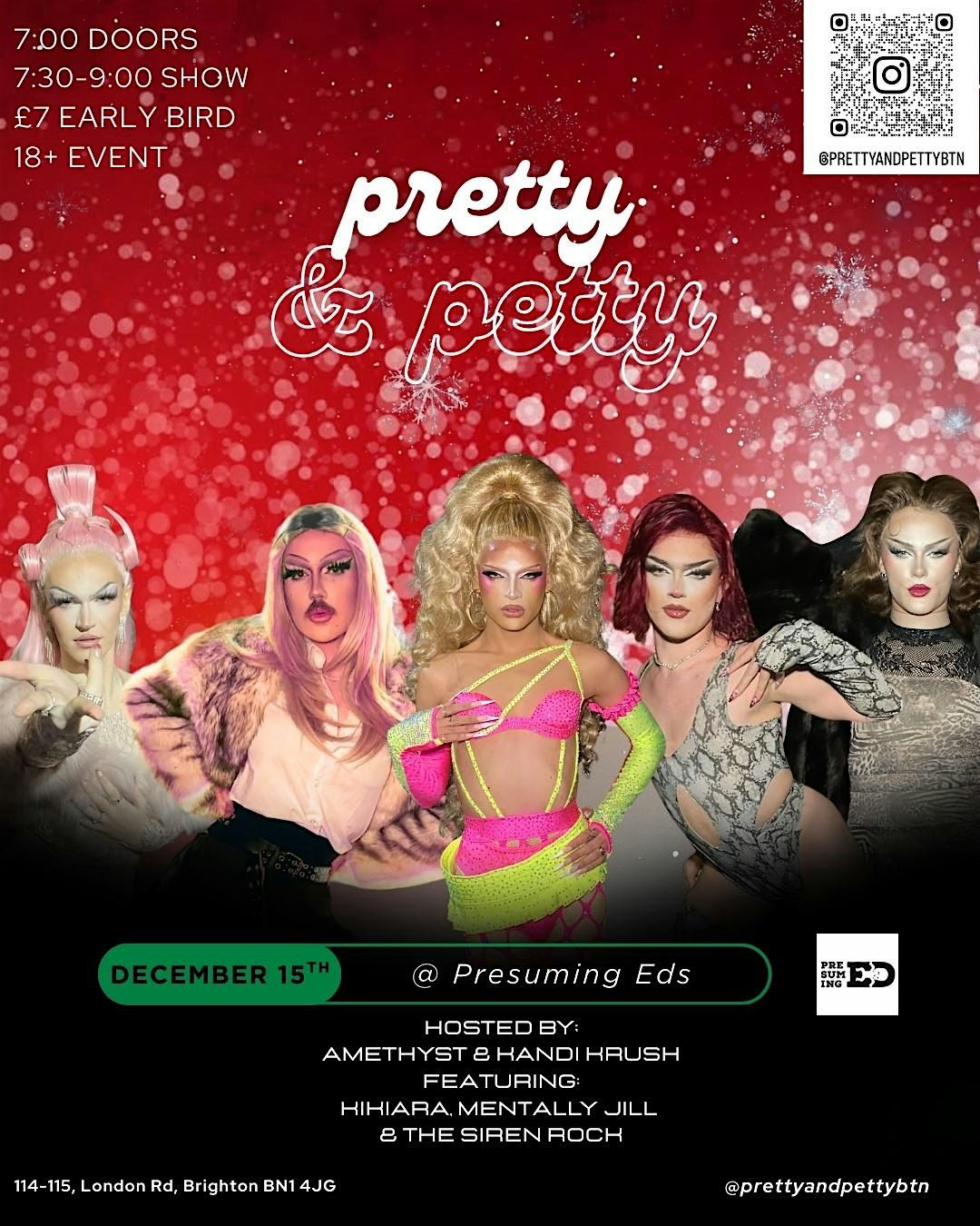Pretty and Petty, 15 December | Event in Brighton and Hove | AllEvents