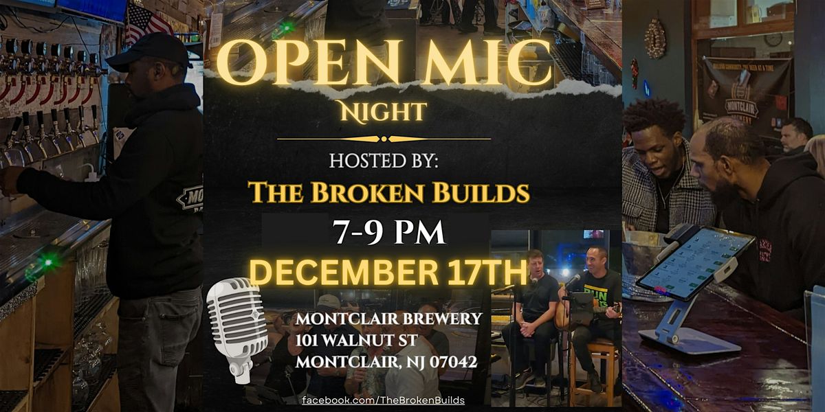 Open Mic at Montclair Brewery, 17 December | Event in Montclair | AllEvents