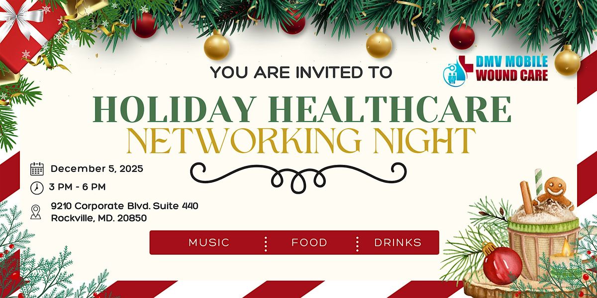 Holiday Health Care Networking Night, 5 December | Event in Rockville | AllEvents