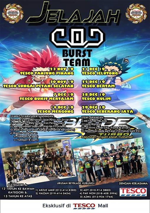 Beyblade Tournament Tesco Tanjung Pinang Penang November 23 2019 Allevents In Beyblade Tournament 2022