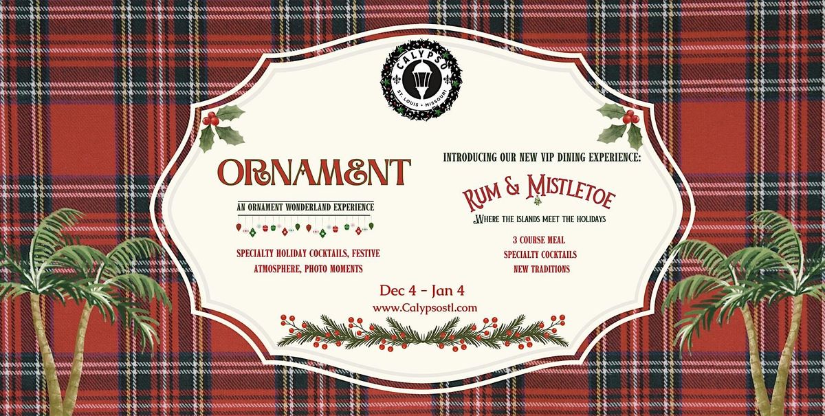 ORNAMENT at Calypso, 4 December | Event in St. Louis | AllEvents