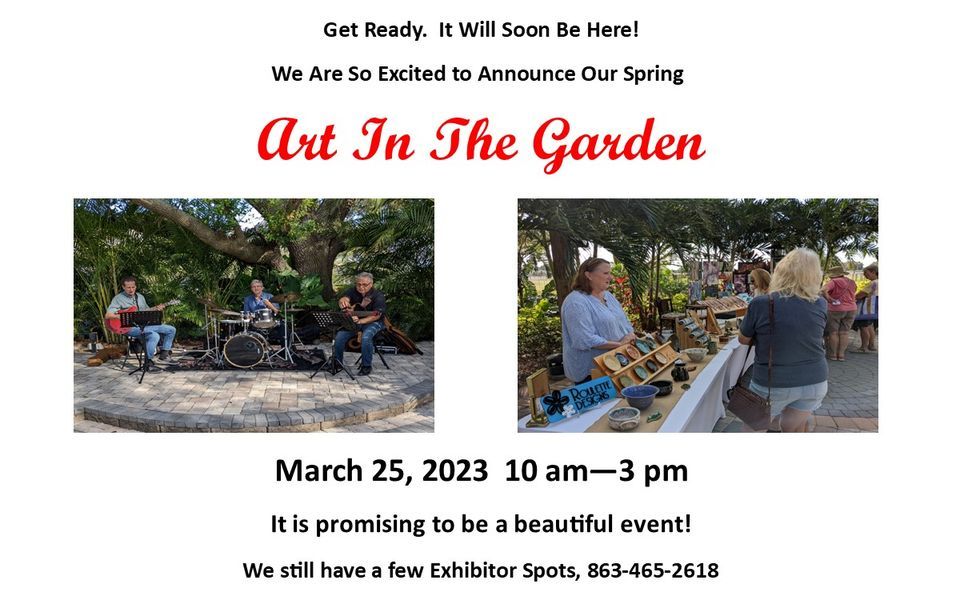 Spring Art In The Garden Ibanez Gardens Inc Lake Placid 25 March spring-art-in-the-garden-ibanez-gardens-inc-lake-placid-25-march