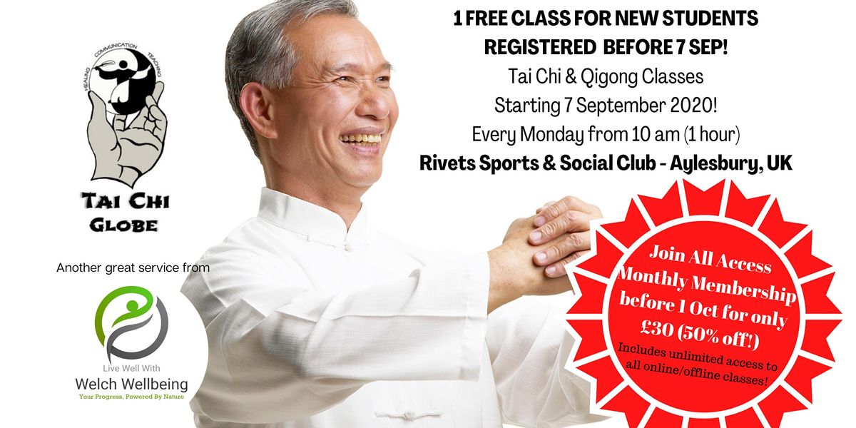 Aylesbury Tai Chi & Qigong Beginners Classes, Rivet Sports and Social