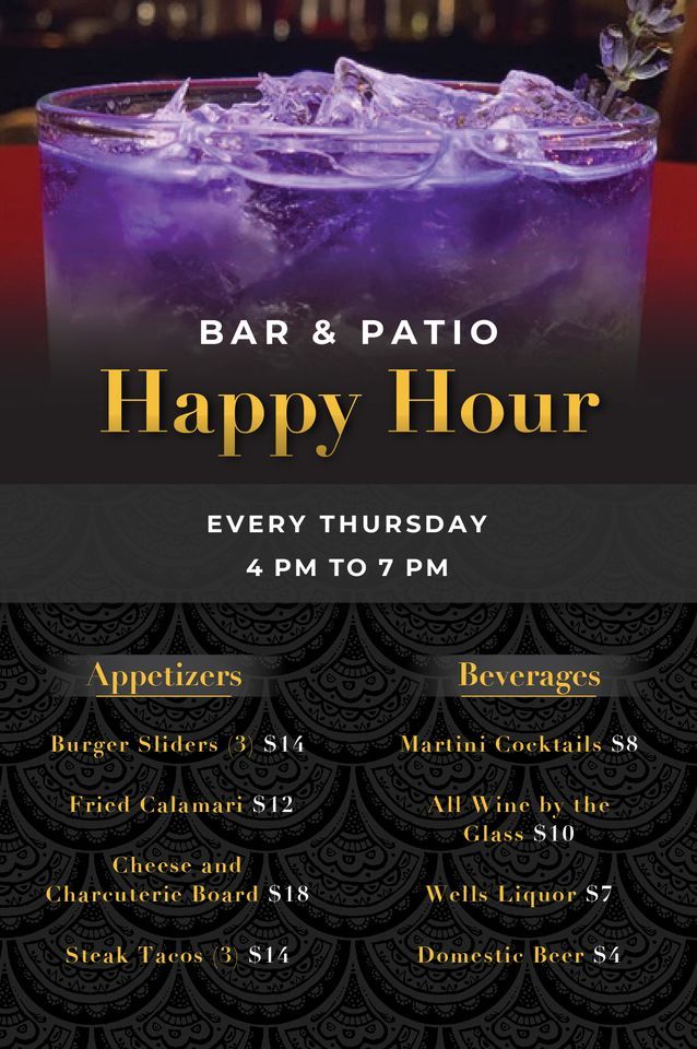Thursday Bar & Patio Happy Hour , Entrecôte & Co., El Paso, April 27