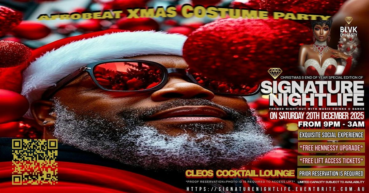 AFROBEAT XMAS COSTUME PARTY, 20 December | Event in Melbourne | AllEvents