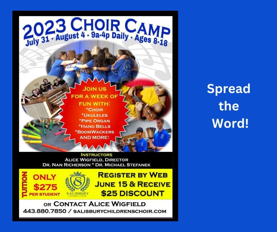Salisbury Childrens Choir Summer Camp, Asbury United Methodist Church