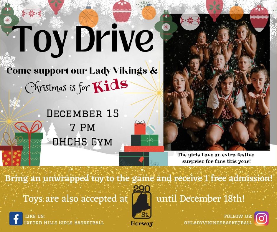 Christmas for Kids Toy Drive, OHCHS Gym, Oxford Hills Comprehensive