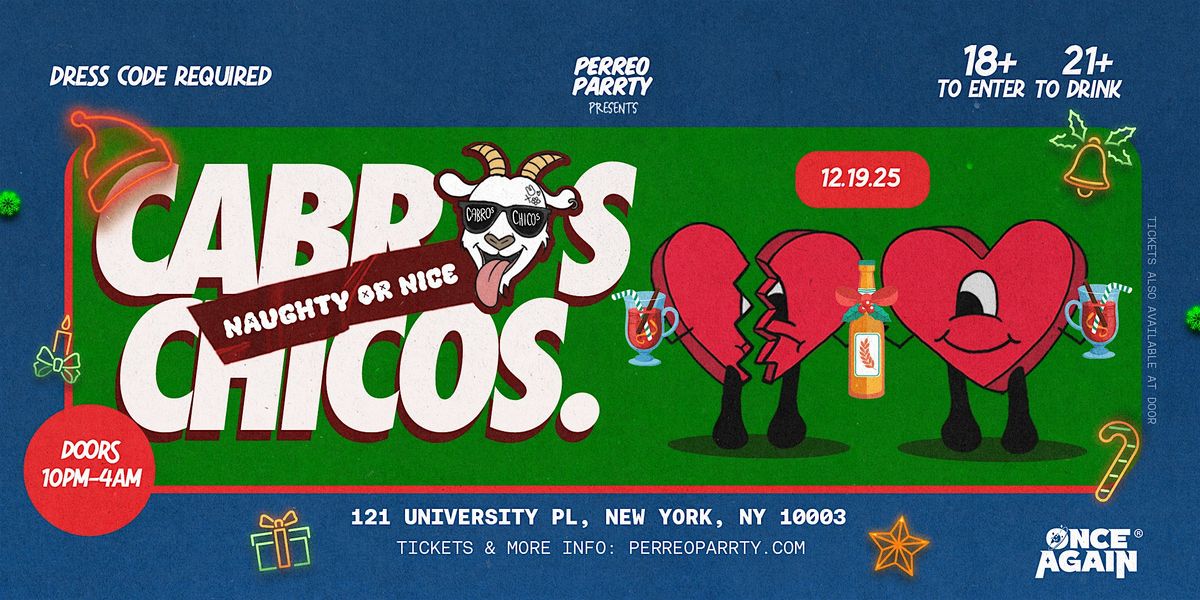 Cabros Chicos - Naughty or Nice | Latin Dance Party (18+), 19 December | Event in New York City | AllEvents