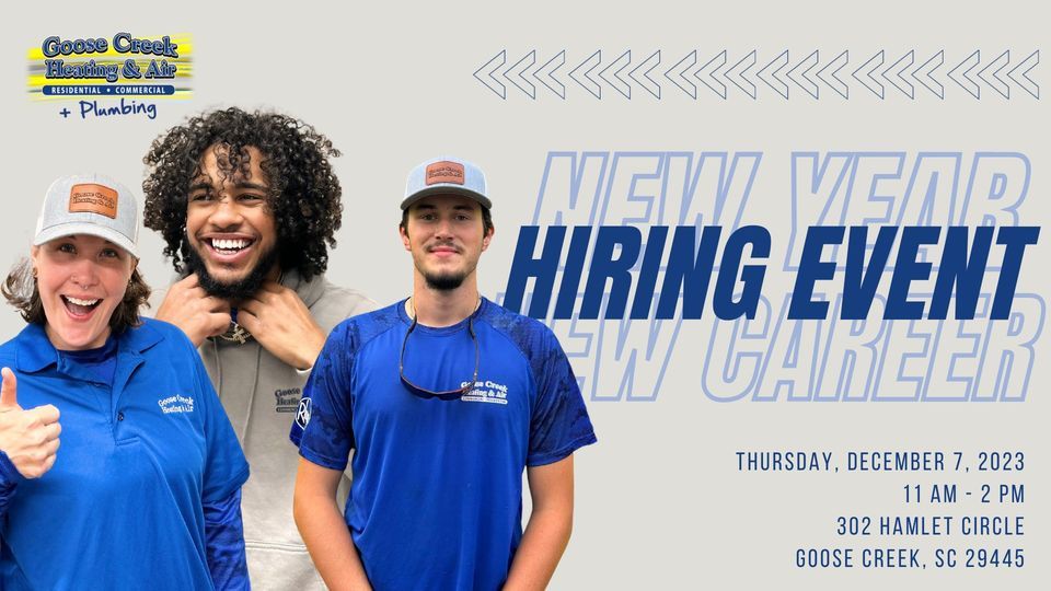 New Year, New Career Hiring Event, 302 Hamlet Cir, Goose Creek, SC