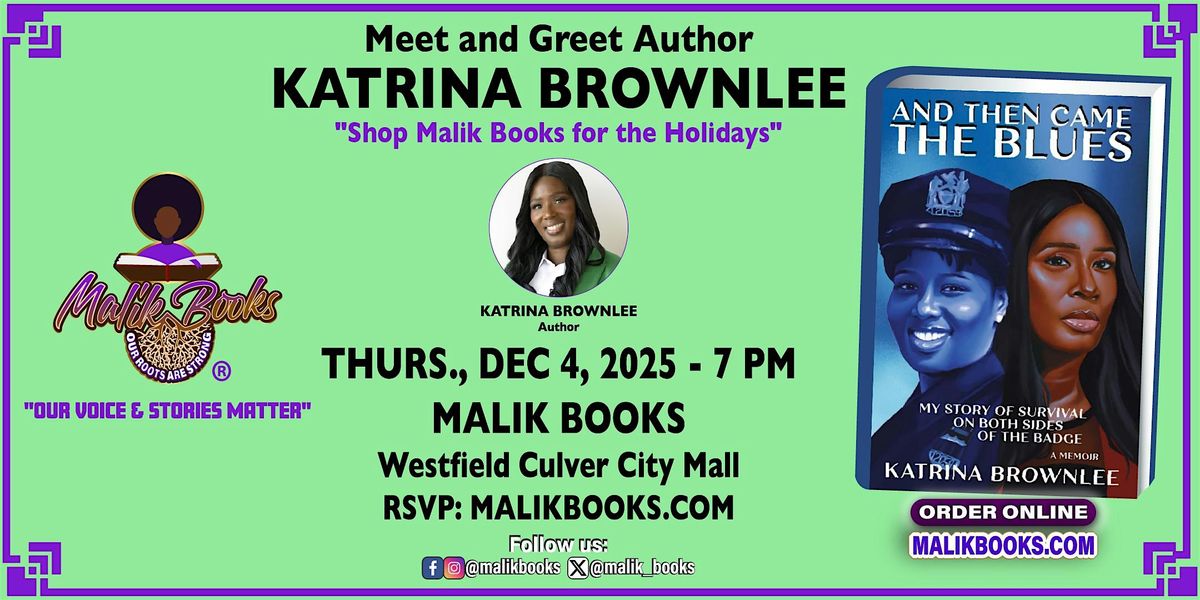 And Then Came the Blues: My Story of Survival on Both Sides of the Badge, 4 December | Event in Culver City