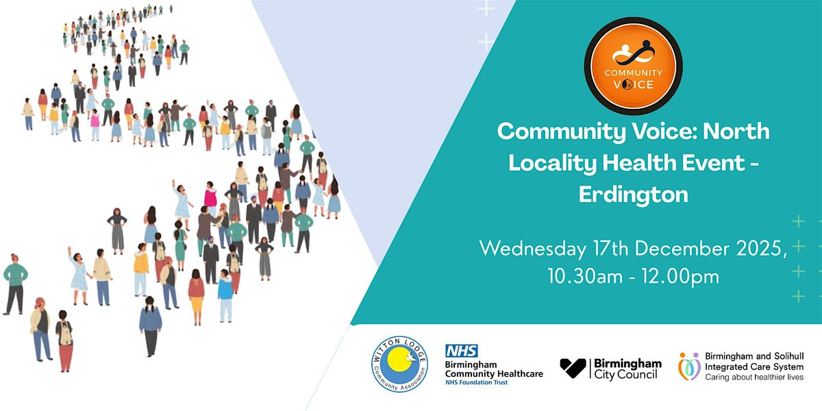 Community Voice: North Locality Health Event - Erdington, 17 December | Event in Birmingham | AllEvents