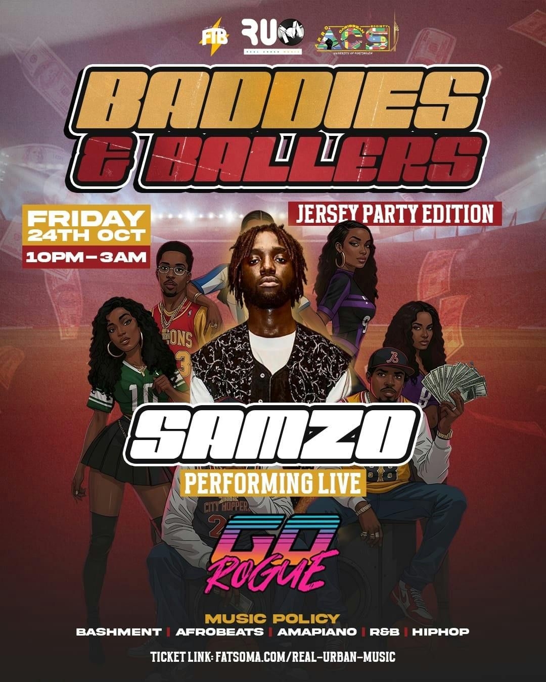 BADDIES &amp; BALLERS - The Jersey Party , 24 October | Event in Gosport | AllEvents