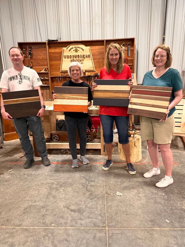 Cutting board class, Sound Foundation Woodworking Academy, Milan