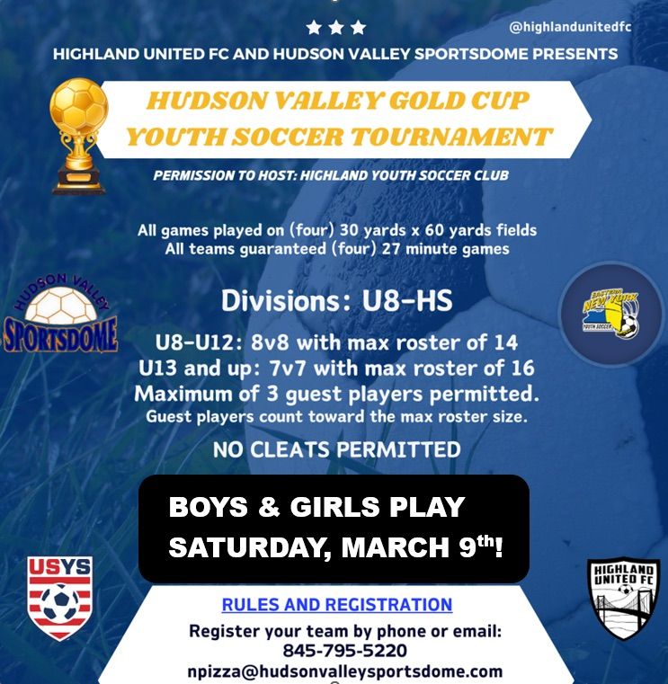 Hudson Valley Gold Cup Youth Tournament , Hudson Valley Sportsdome