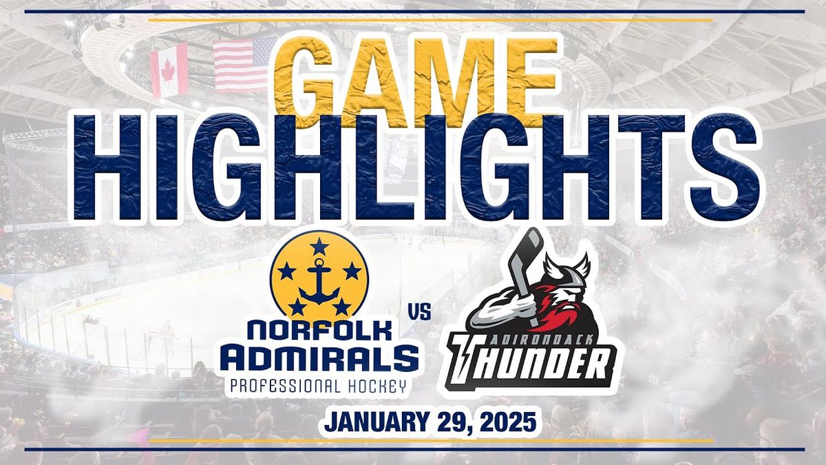 Norfolk Admirals vs. Adirondack Thunder, 6 November | Event in Norfolk | AllEvents
