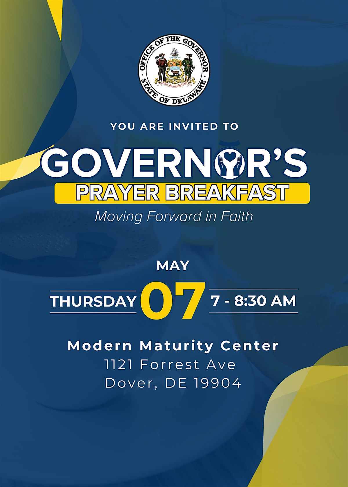 2026 Delaware Governors Prayer Breakfast, Modern Maturity Center ...