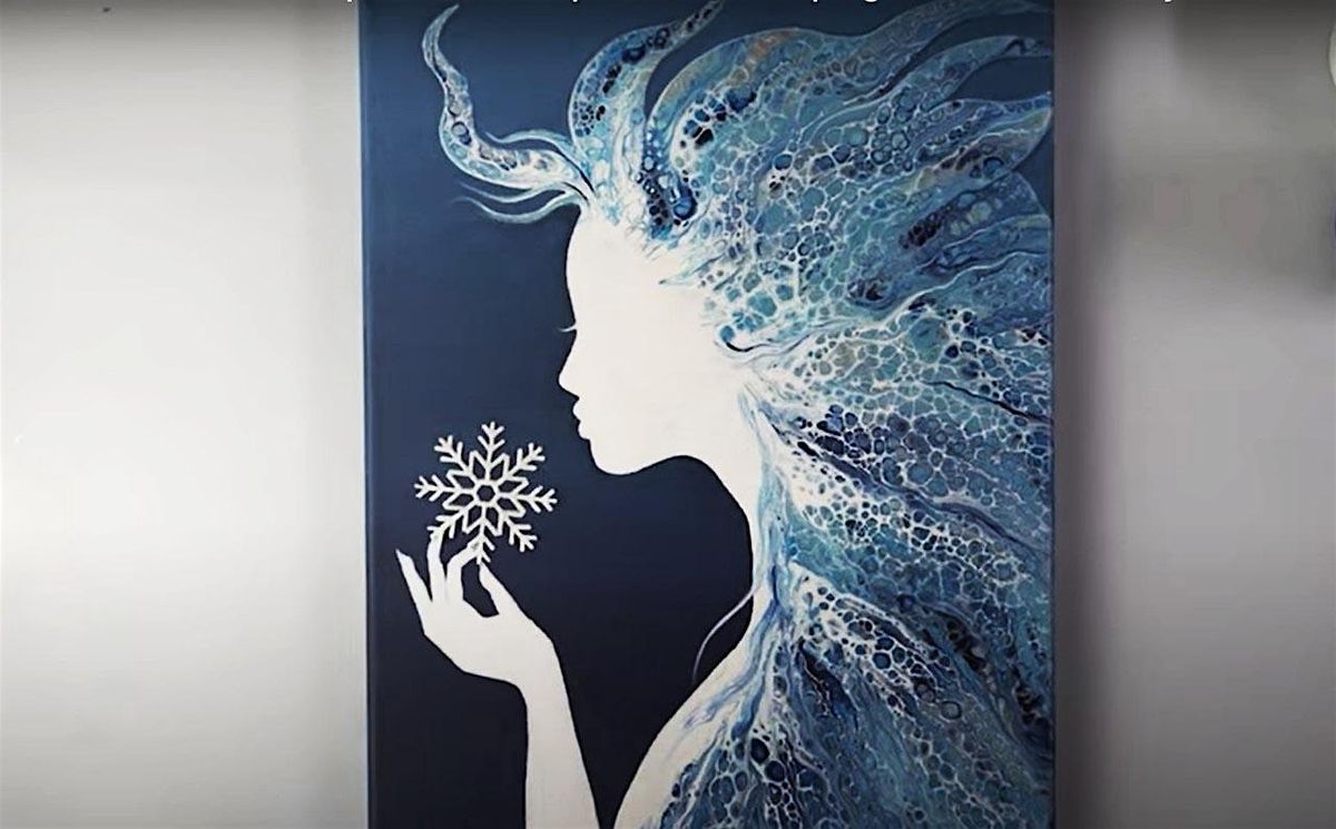 The Snow Queen Acrylic Pour Painting Class for Adults, 5 December | Event in Windsor | AllEvents