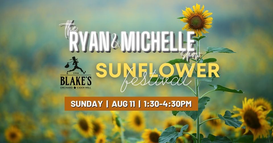 Ryan & Michelle at Blakes SUNFLOWER Festival, Blakes Orchard, Armada